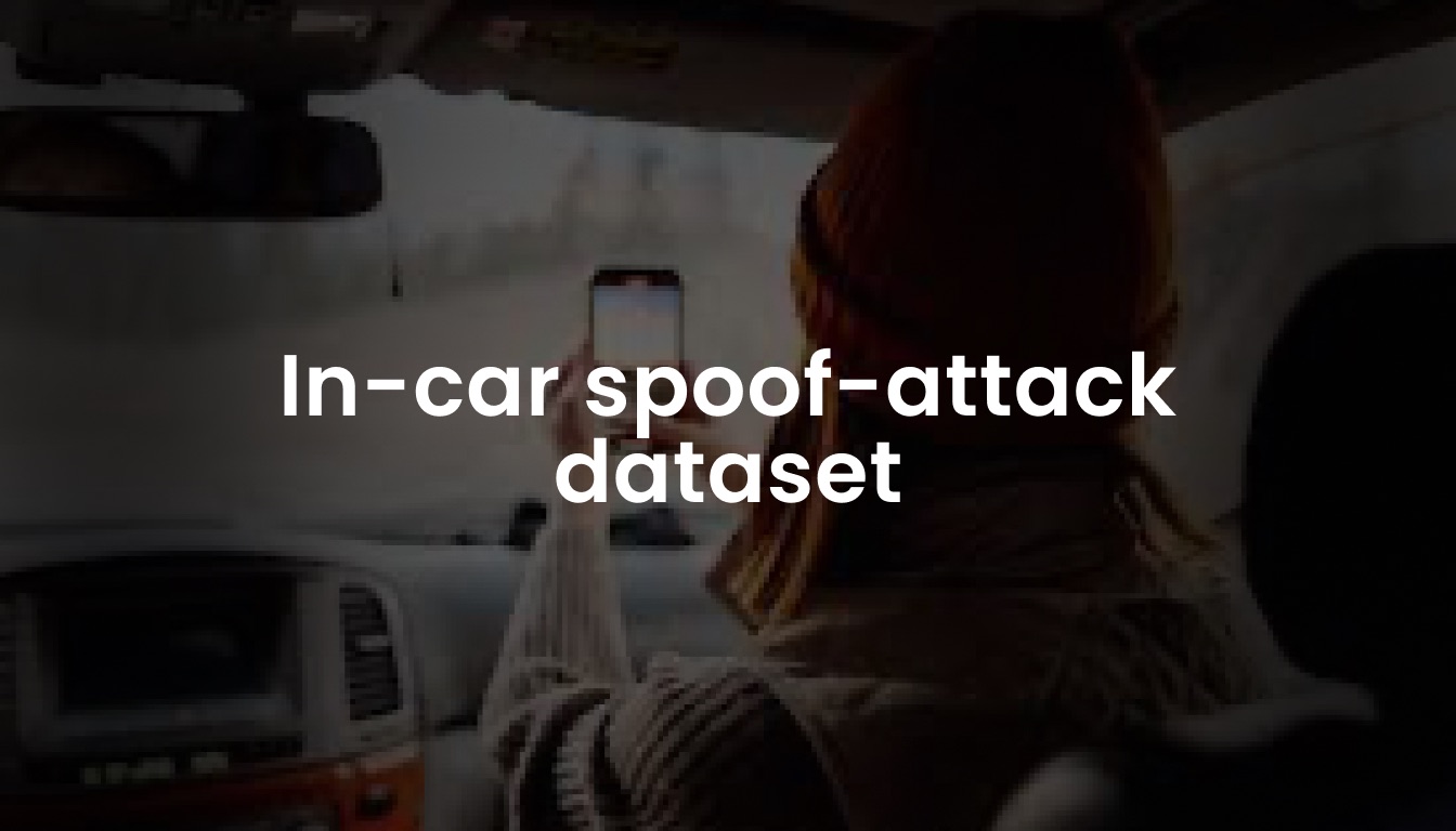 In-car spoof-attack dataset